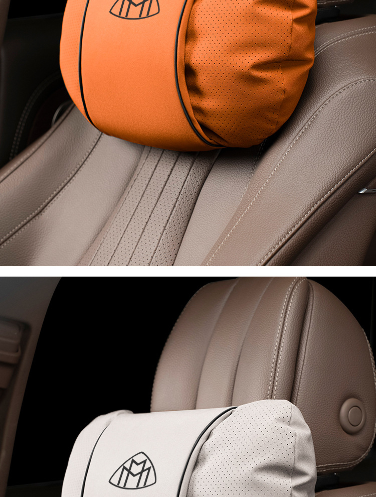 Suitable for Mercedes-Benz Maybach Headrest and Lumbar Cushion New S-Class S480/Gls600/S580/S680 Car Neck Pillow