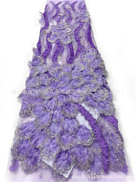 industria pesada tridimensional con cuentas bordadas Gaoding hermosa cena de fiesta mitzvah vestido de moda tela