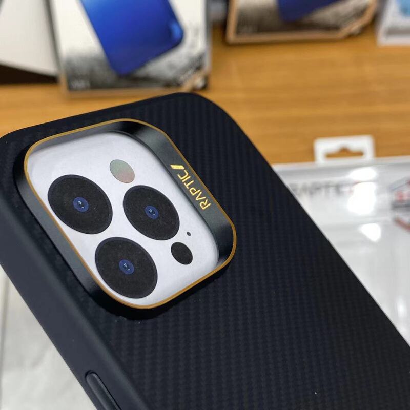 Raptic Aramid Protective Line iPhone16promax Suitable for Magnetic Absorption Drop-resistant Phone Case 16pr All-inclusive Protective Case