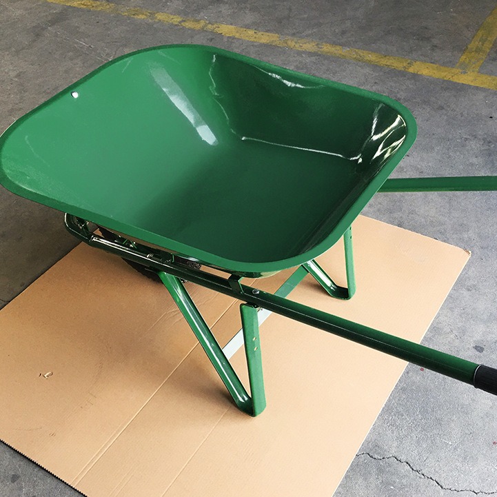 厂家供应物流农业花园建筑搬运工具充气轮金属独轮手推车WB6400D