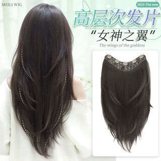 假发片女长发自然仿真发增发量接长发蓬松一片式高层次内扣接发片