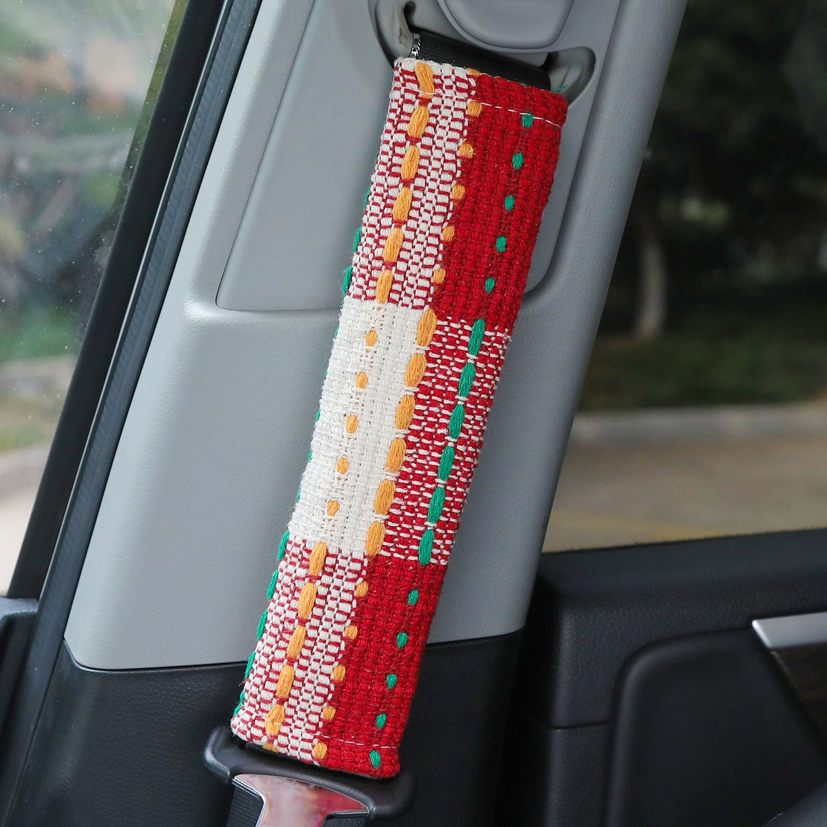 Автомобильный ремень безопасности, плечевой чехол, креативная ткань, небольшой аромат, декоративный ремень безопасности, защитный чехол, защита от удушения, украшение интерьера автомобиля