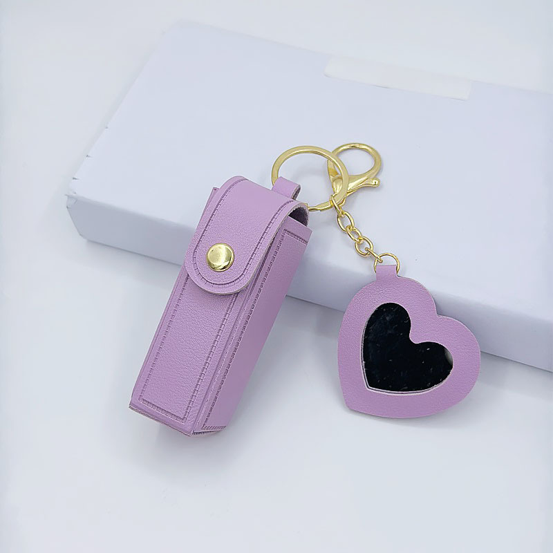 Bolsa de lápiz labial portátil llavero bolso de maquillaje portátil bolso de regalo bolso de cambio bolso de almacenamiento mini lápiz labial colgante