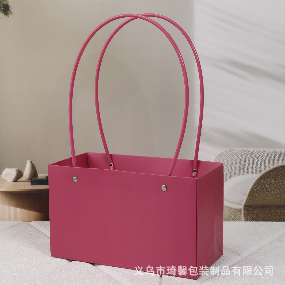 Caja Portátil para Flores de Cartón Blanco Impermeable para Arreglos Florales image 23