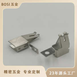 定做插座弹片 灯具弹片 锰钢冲压弹片 五金插脚 开关接触弹片