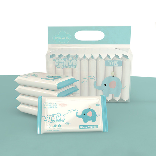 Small handheld wipes