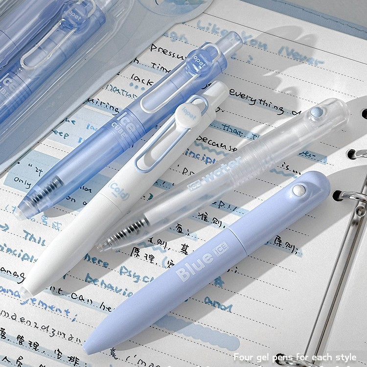 Lepai 夏爽やかなドリンクシリーズ プレスアウトコア 回転アウトコア フレグランスゲルペン 0.5mm 文具セット|undefined