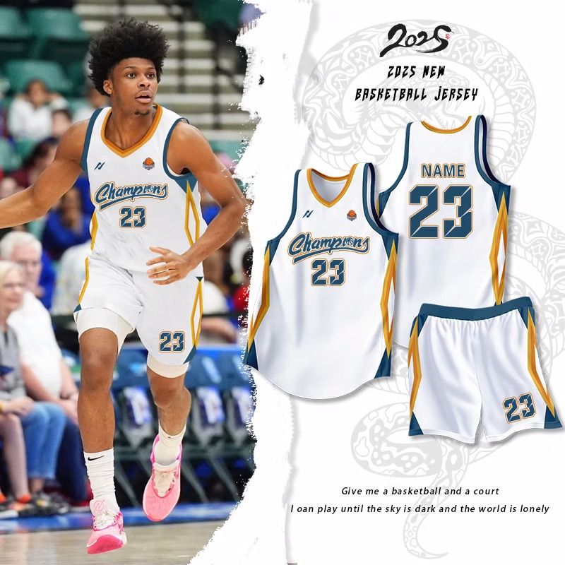 [Free Shipping] American Basketball Uniform suit Male Customized Student Competition Training Uniform League Jersey Team Customized