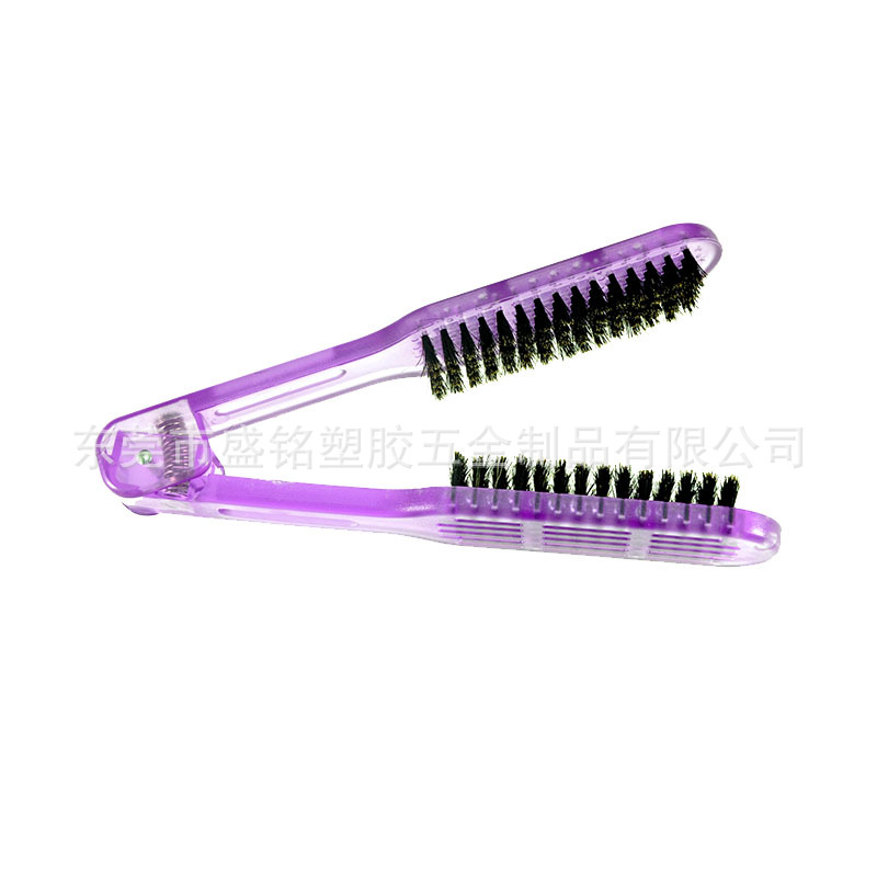 Peine de madera contrachapada modelado peine suministros de peluquería cristal agujero de aire férula peine de pelo recto resistente a altas temperaturas peine de pelo Placa de pelo peine