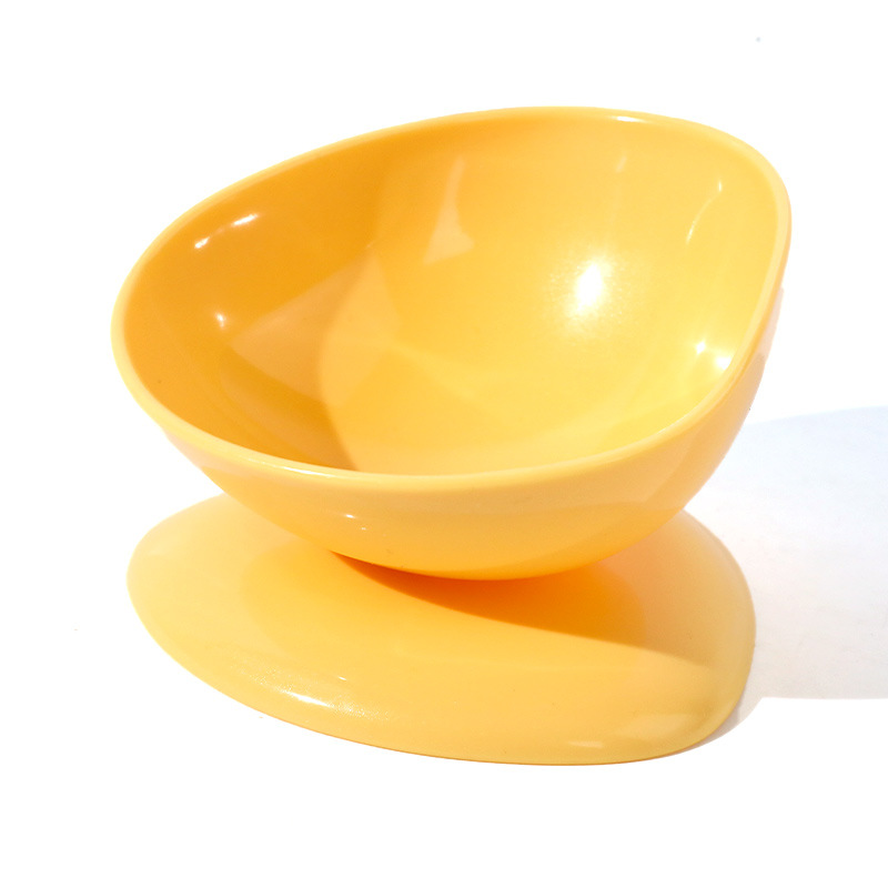 Taza de té Tazón inclinado Tazón para gatos Boca inclinada Tazón de comida para gatos Cuidado de la columna cervical Tazón para cachorros de gato Tazón para perros Tazón único de plástico universal