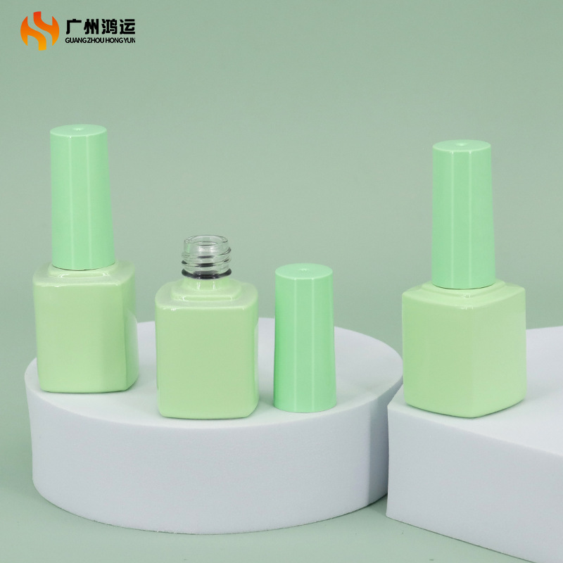 鸿运喷涂指甲油玻璃瓶 透明分装瓶 可加工制作创意化妆品包装瓶子