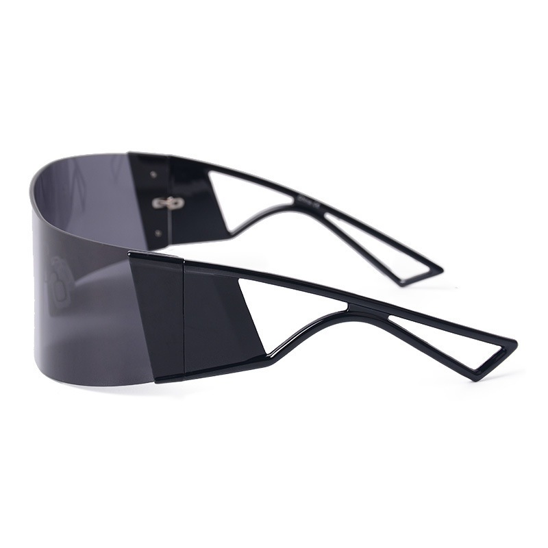 2021 New Fashionable Large Frameless One Piece Men's and Women's Sunglasses Windshields_voghion.com