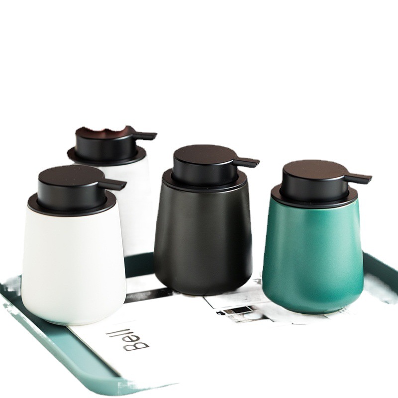 Espuma desinfectante de manos de cerámica sub-botella baño inodoro Champú gel de ducha botella de prensa Hotel Club Prensa