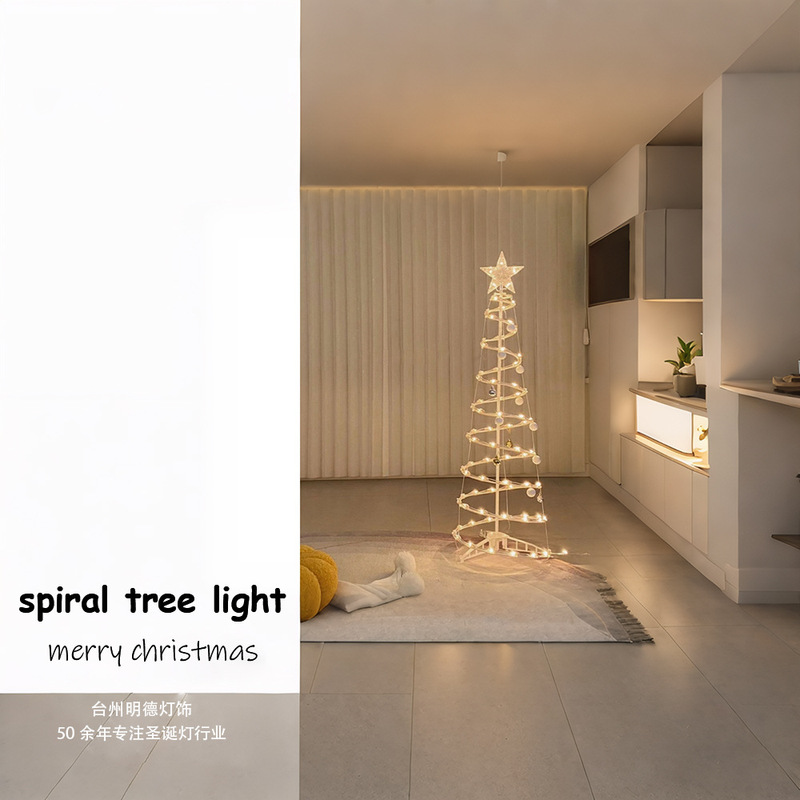 DIY 1.2m Tungsten Filament Simple Ins-Style Christmas Atmosphere Glowing Spiral Christmas Tree Light DIY 1.2m Tungsten Filament Simple Ins-Style Christmas Atmosphere Glowing Spiral Christmas Tree Light