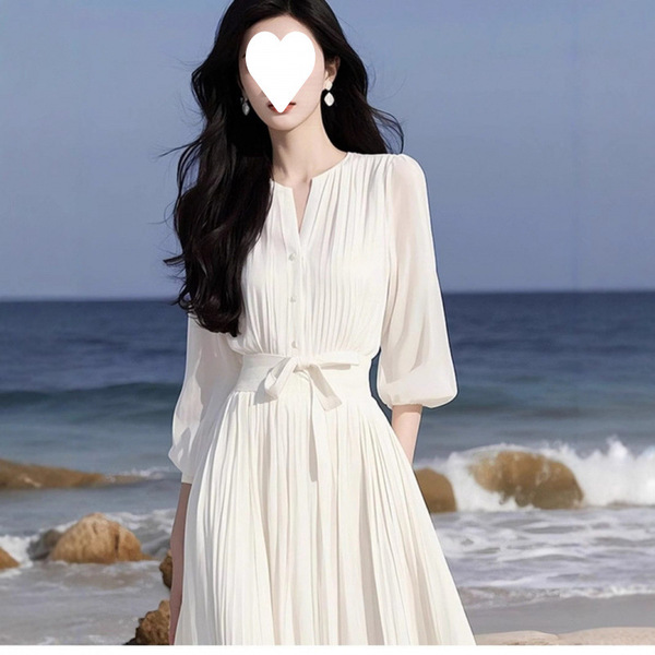 summer elegant shiffon long skirt