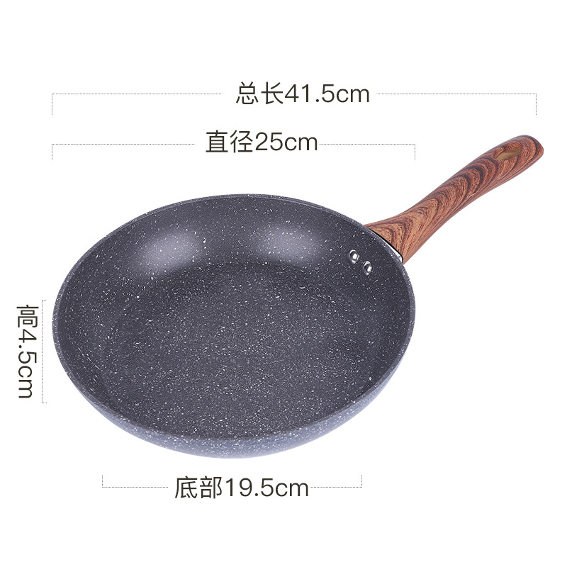 Nuevo conjunto multifuncional de sartén antiadherente casera de cuatro piezas de regalo de reunión anual al por mayor caja de regalo de sartén práctica compuesta inferior