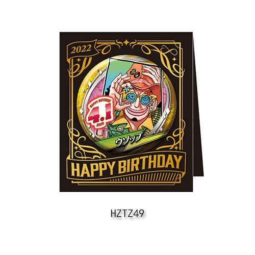 Бейдж дня рождения Comic Factory ONE PIECE Лuffy Zoro Chopper Sanji Nami стойка для бейджей на день рождения