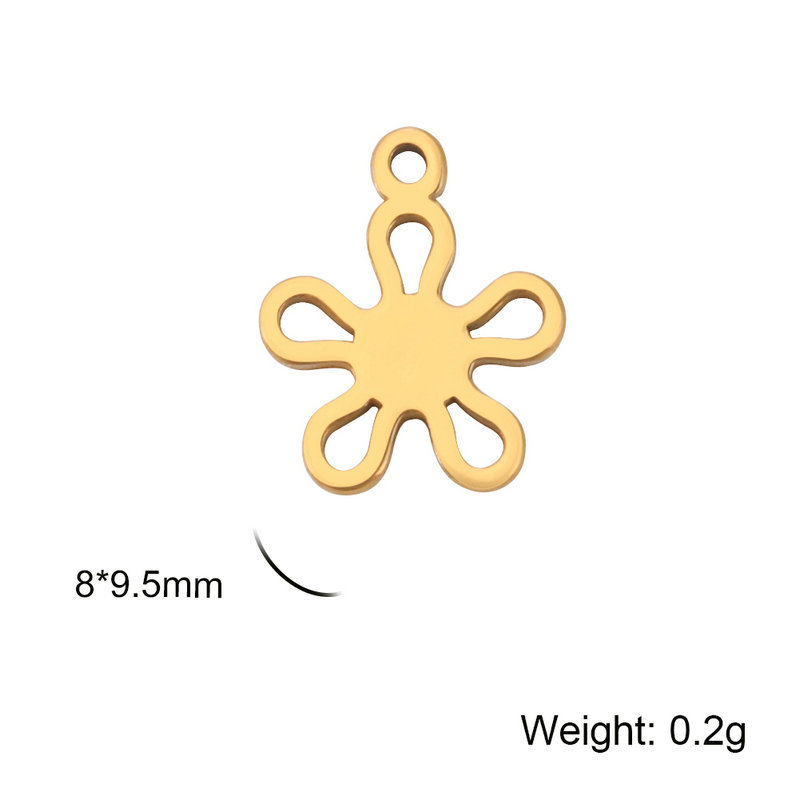 Flower-shaped, golden