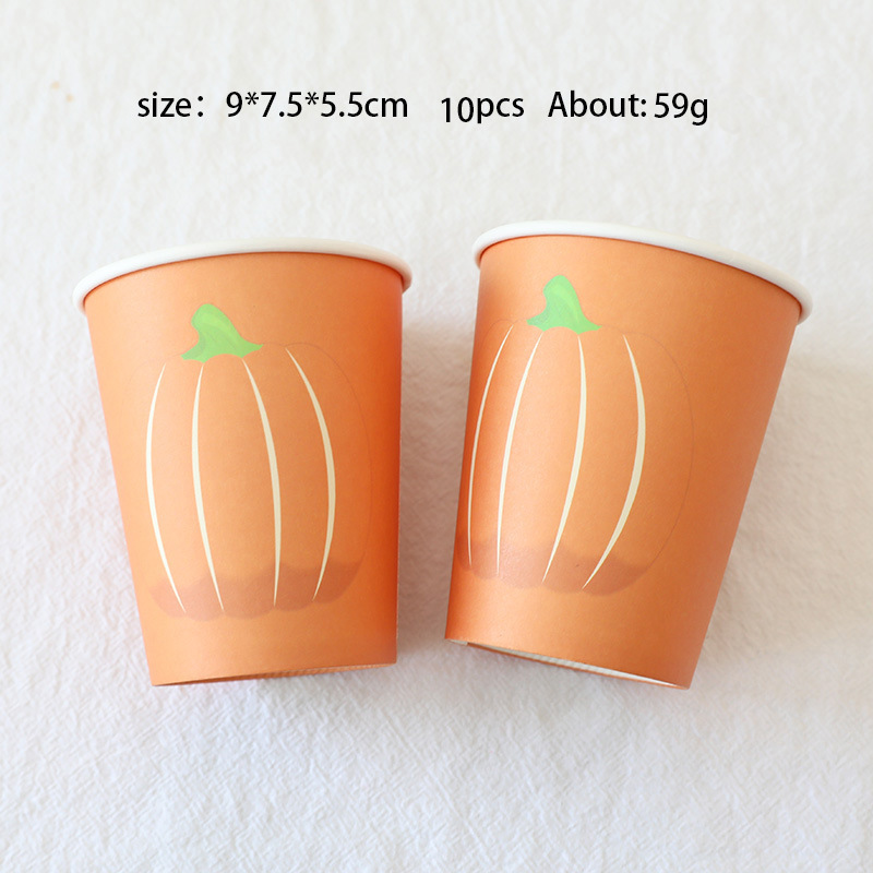 2000 Quantity Party, Festival Occasion Thanksgiving Casual Simple Style Pumpkin Party Festival Tableware Tableware Party Supplies