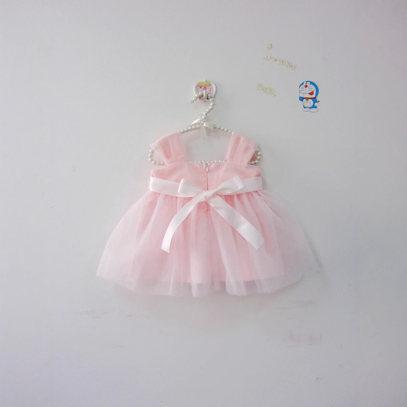 New Baby Full Moon One-year-old Wine Dress Dress Set Baby Girl Modal Hundred Days Dress