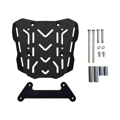 front and rear bumper anti-drop – Motorcycle bumper - black-carbon-steel-plate-rear-shelf-21-23-24-limited-general