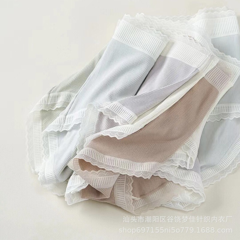 Xiaolan skirt R029 French romantic lace ladies briefs high waist soft and comfortable breathable large elastic underwear