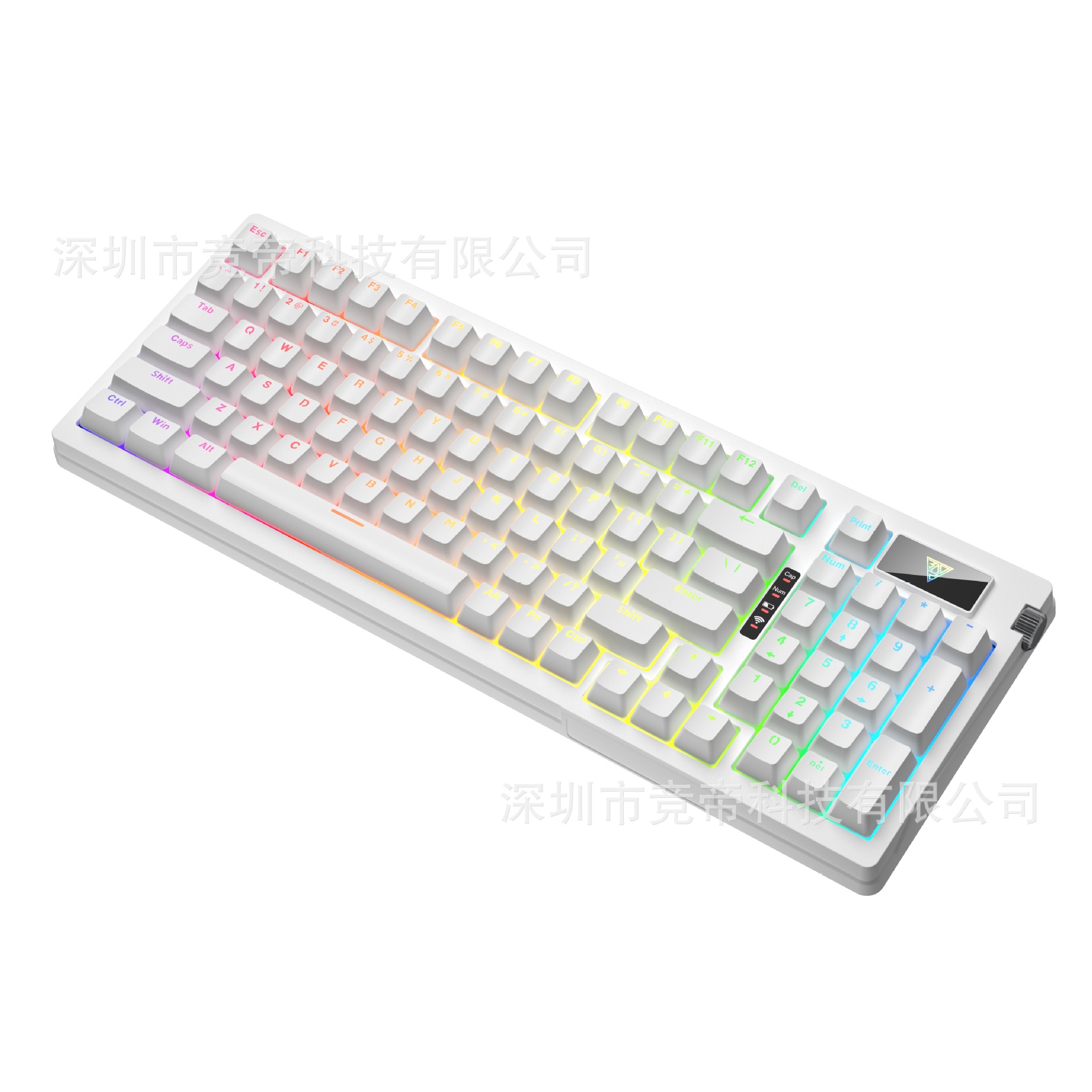 Jingdi G98 メカニカルキーボード ワイヤレス 3モード Bluetooth ホットスワップ対応 ゲーミング エスパルトコンピュータ対応 デスクトップパソコン用汎用キーボード