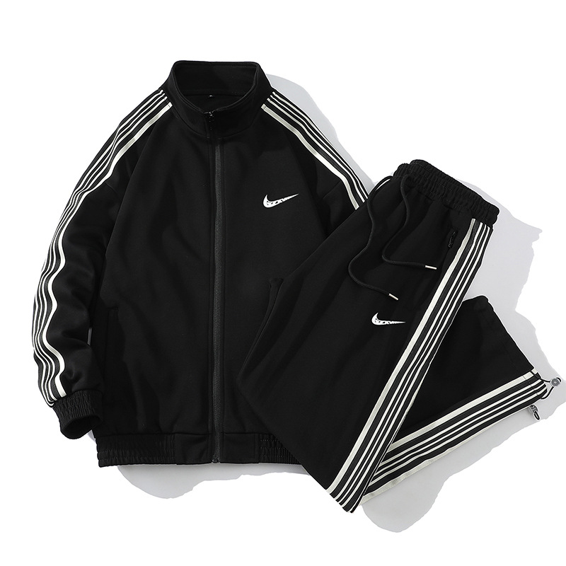 Black and white suit