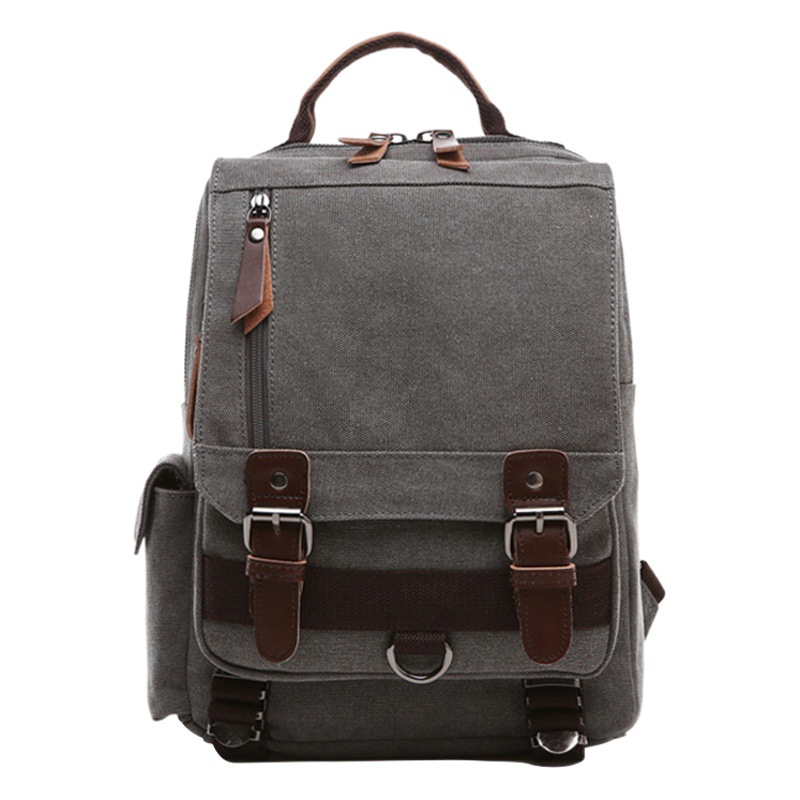 2024 Mochila de lona coreana para hombres y mujeres Bolso de computadora de viaje de negocios de moda casual Bolso de hombro individual de viaje al aire libre