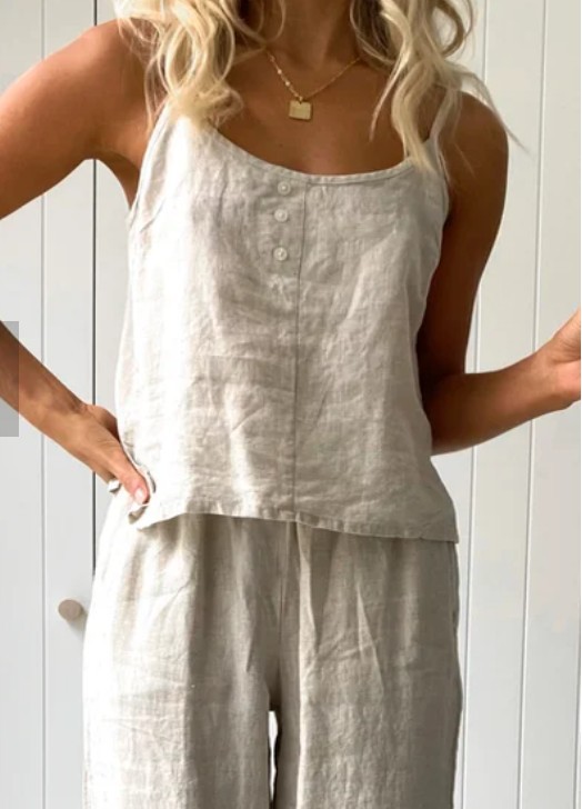 Best Cotton Linen Loungewear Set for Women