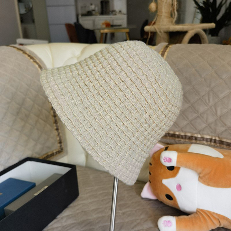 バケットハット ふんわり優しい格子編みバケットハット