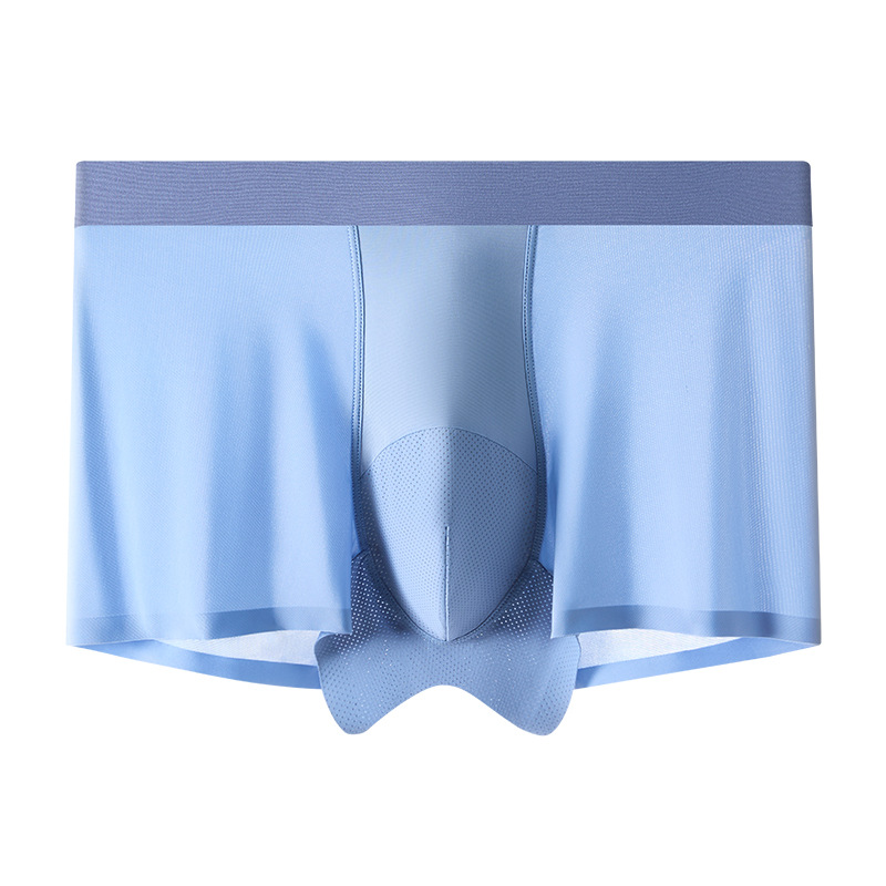 Pantalones frías de hielo para hombres Cordyceps 10A antibacteriana entrepierna de una pieza de pantalones sin marcas de verano para hombres
