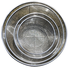 A5L stainless steel sieve for filtering kitchen wastewater, basket filter screen for sieving soil, gardening sand and gravel separator