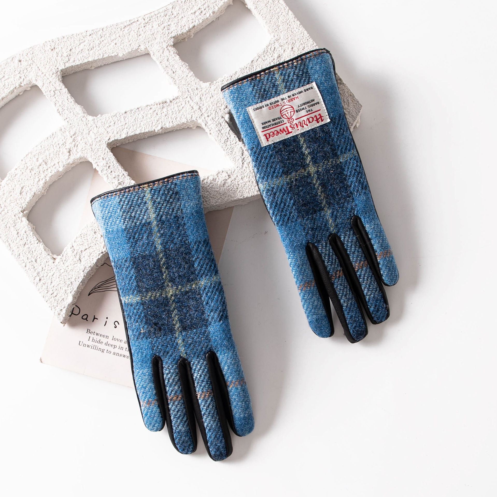 FHH24-8020-8 라이트 블루 체크 여성