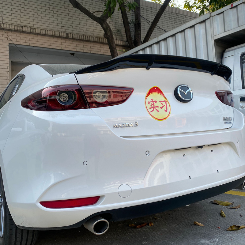 Suitable for 2020-2024 Mazda 3 Next Generation Rear Wing New Angkesela Modified R Style Fixed Wing