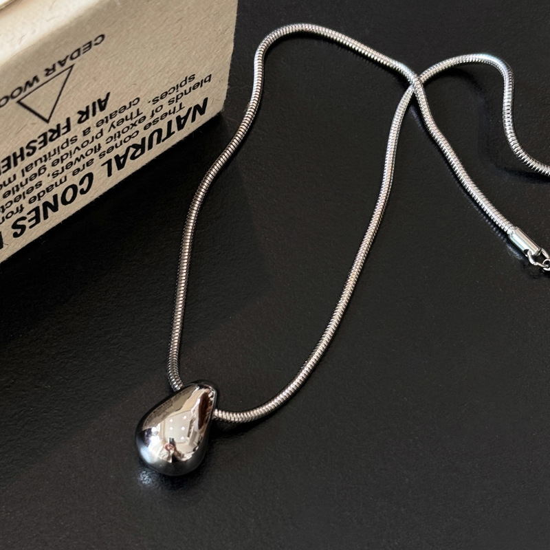 Water drop snake bone chain short [50cm]