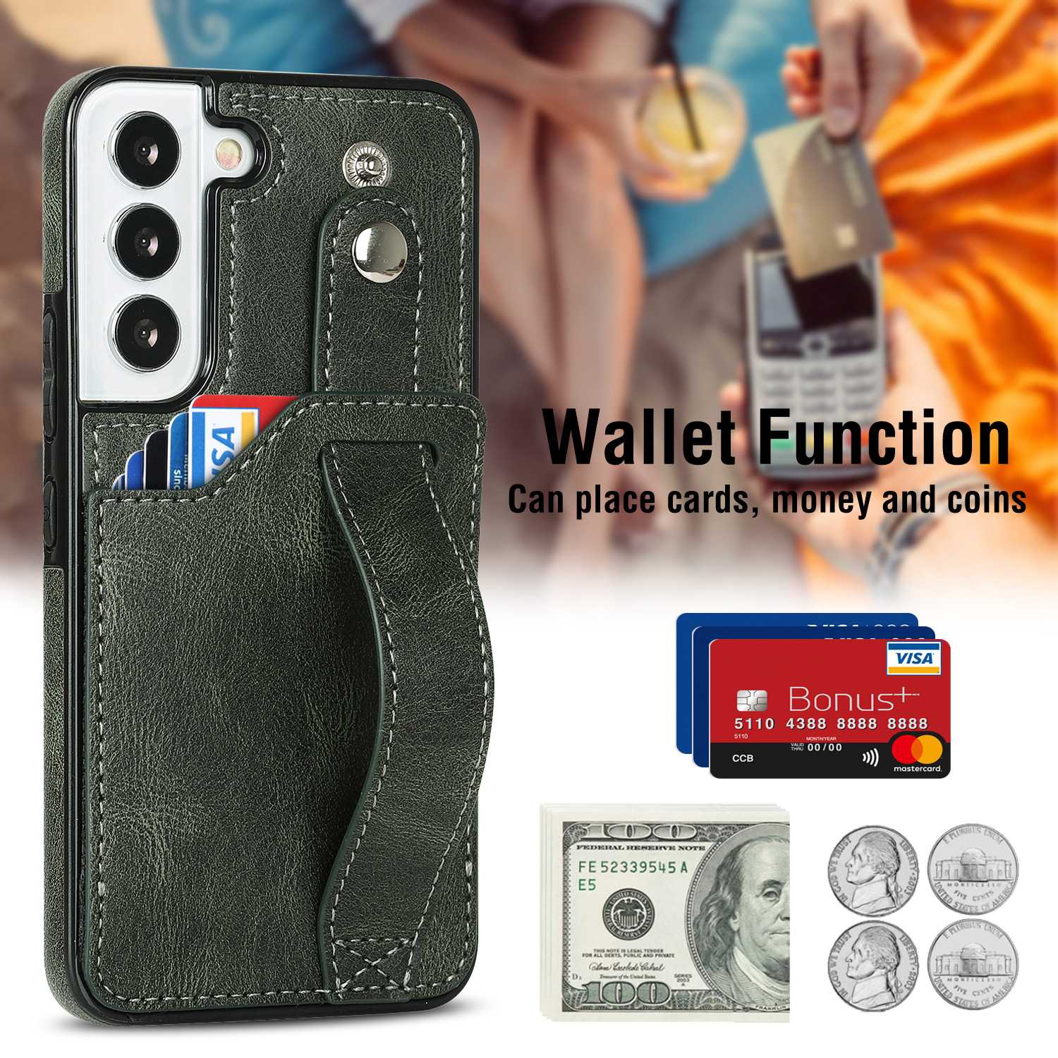 Handyhülle Für Samsung A53 Mit Armband Und Kartenfach Aus Leder_voghion.com