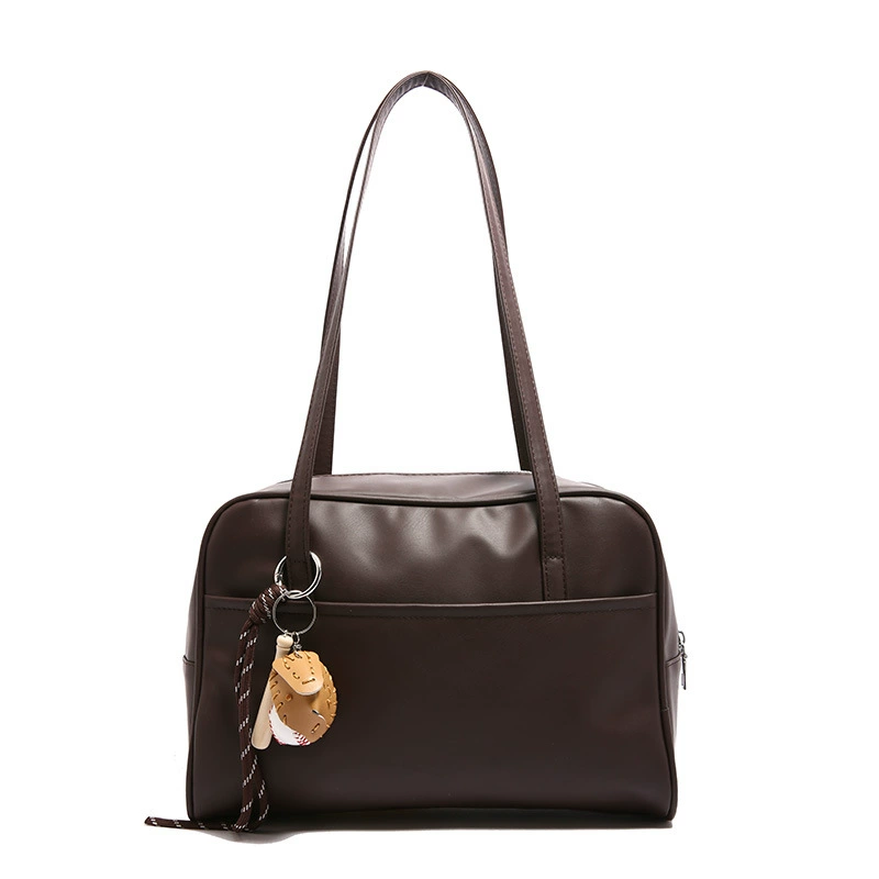 Winter retro capacious shoulder bag, extra large underarm bag
