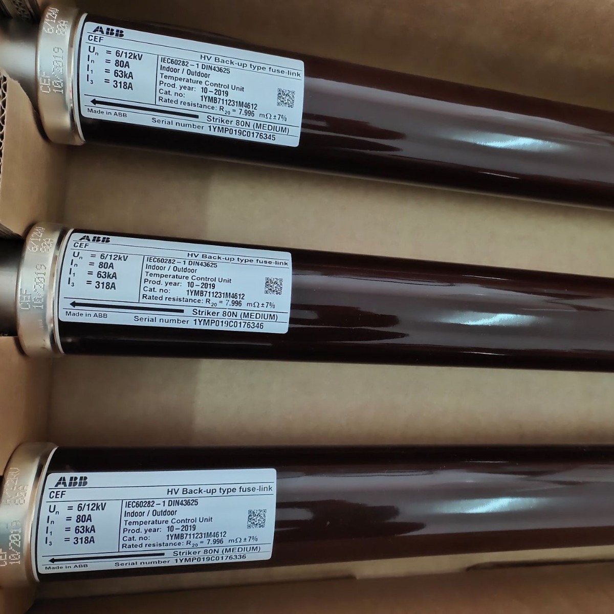 ABB高压熔断器CEF 63A高压限流熔断器CEF 100A熔断器CEF 200A