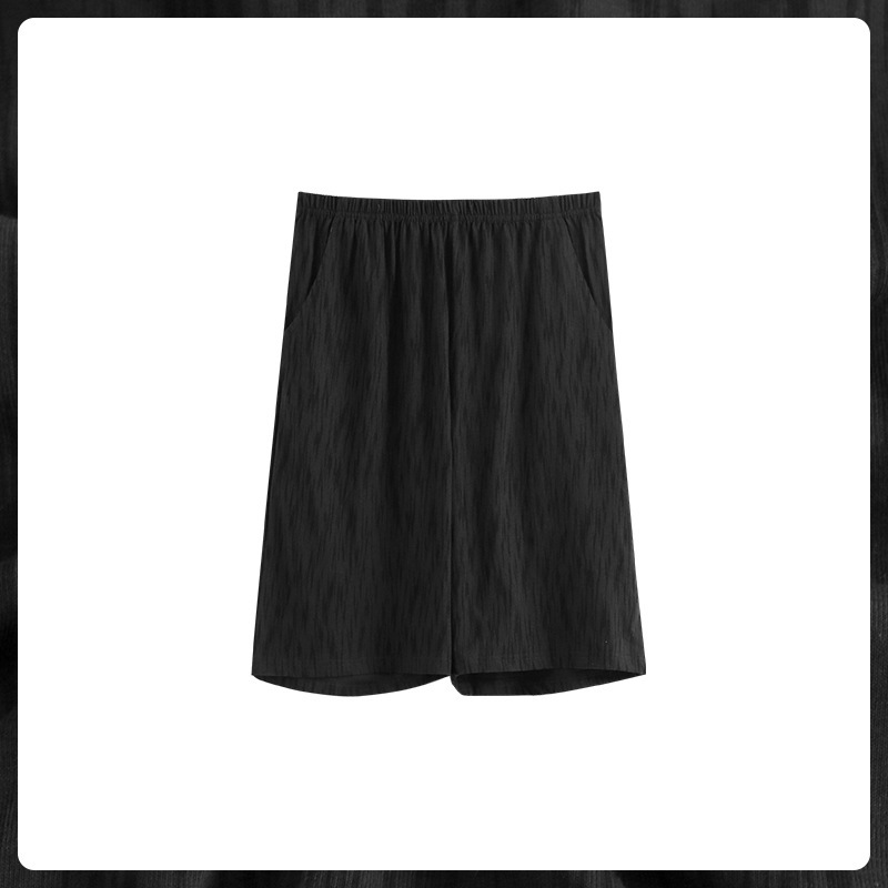 Short Men's Pajama Pants Summer Cotton Breathable Home Pants Summer Outwear Loose Pants Beach Pants Sleeping Shorts