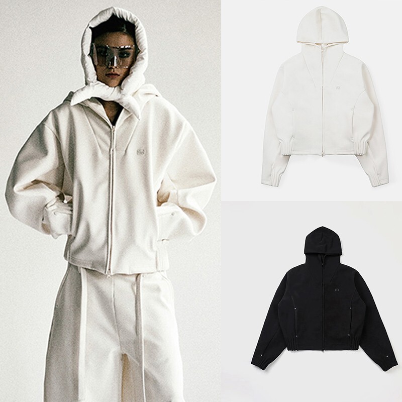 Korean Badblood Bcac Series Casual Loose Sweatshirt Women's Niche Hoodie Sports Short Jacket Top