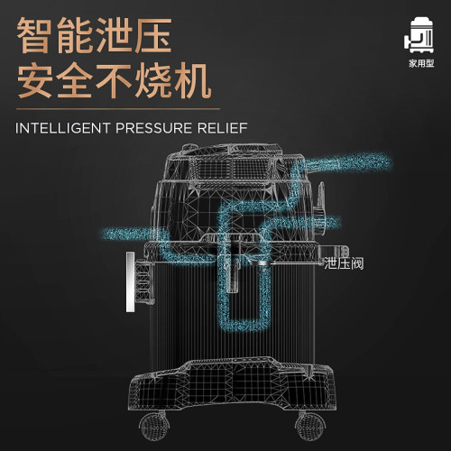 Quick-Force Vacuum Cleaner, Commercial Wet-and-Dry Dual-Use Industrial Model GV-3680P for Factory Workshops and Initial Cleanups