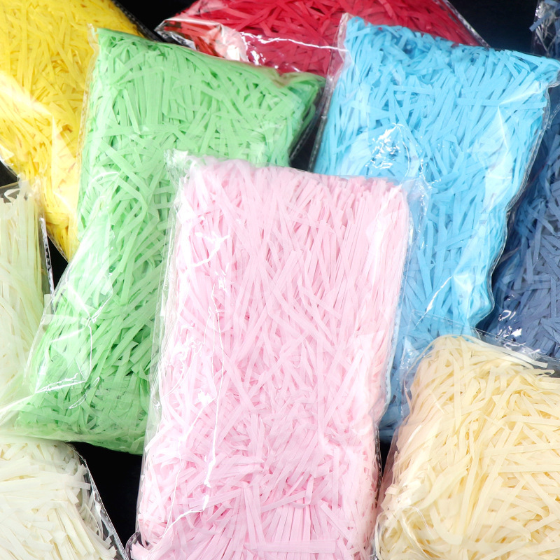 Rafi grass super cheap shredded paper manufacturers spot large wholesale 10g20g30g50g100g gift box filler