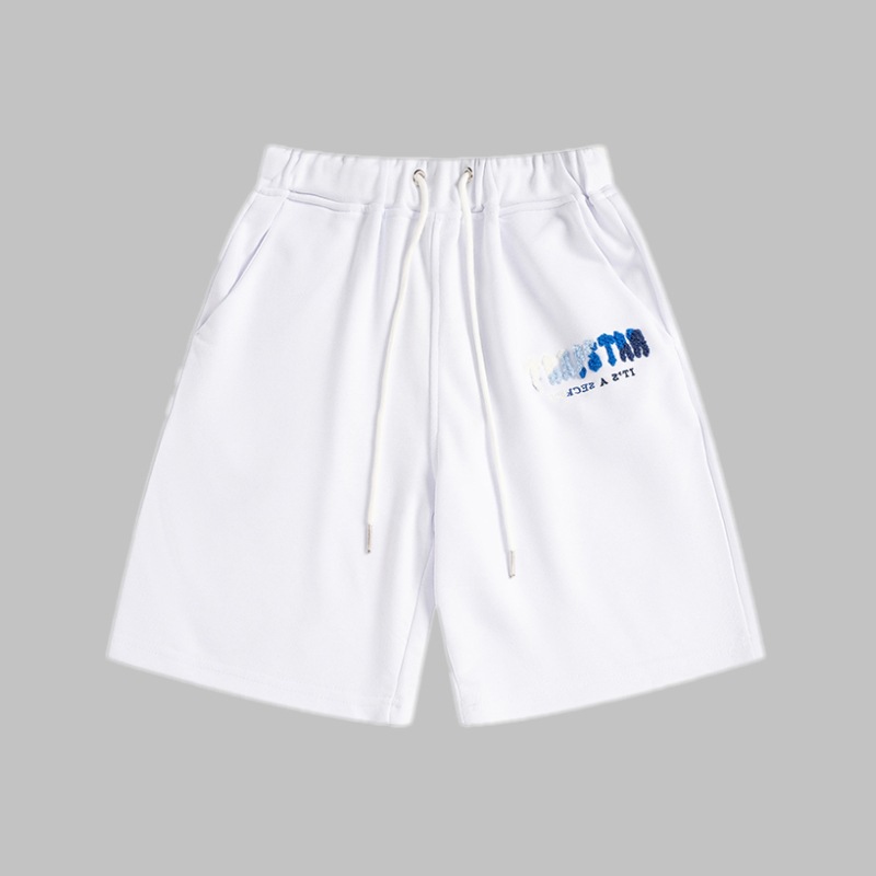 Comercio exterior transfronterizo Trapstar Arco Iris letras gradiente toalla bordado de manga corta Camiseta niebla calle pantalones cortos traje