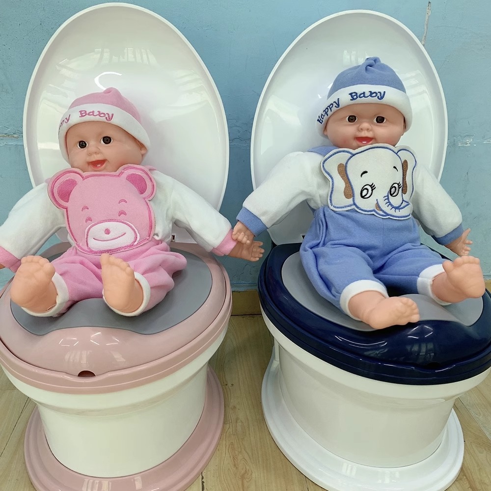 Muñeca de simulación Educación temprana Jardín de infantes Paño para niños Cuerpo de bebé Juego de casa Niños y niñas Juguetes educativos