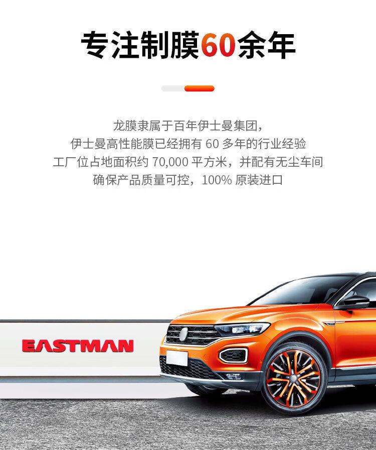 Llumar Car Window Film Sun Protection Heat Insulation Explosion-Proof Front Windshield Side Rear Driver's Privacy Film Single Area