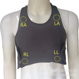 Factory Customized Dynamic Ecg Collection Clothing 24-Hour Dynamic Ecg Recording T-Shirt 4-Lead Ecg Clothing