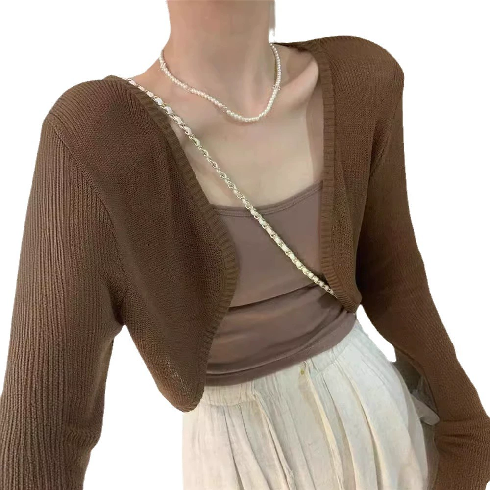 Короткий летний модный цветной плащ, oversize, солнезащитный, корейский стиль, облегающий