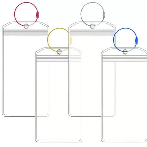 Cruise Ship Pvc Label Luggage Tag Luggage Trolley Case Registration Tag Transparent Pvc Sealing Chain Waterproof Card Holder