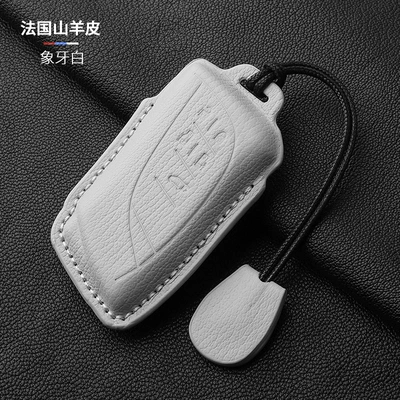 Suitable for Lexus Lm500H Key Cover Full Shell Lm350H Car Interior Supplies Accessible Luxury Protection (Static Rod/Key Bag) - white-5-keys-hand-holding-rope